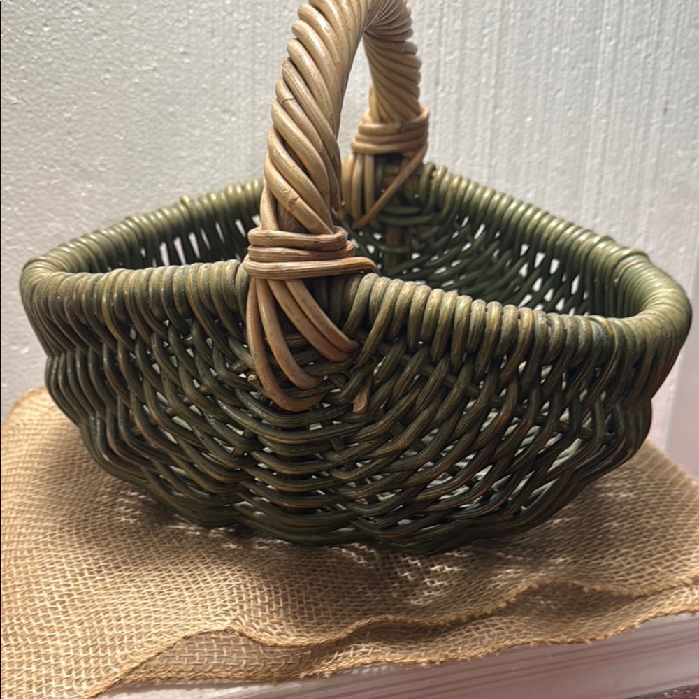 Green Woven Basket